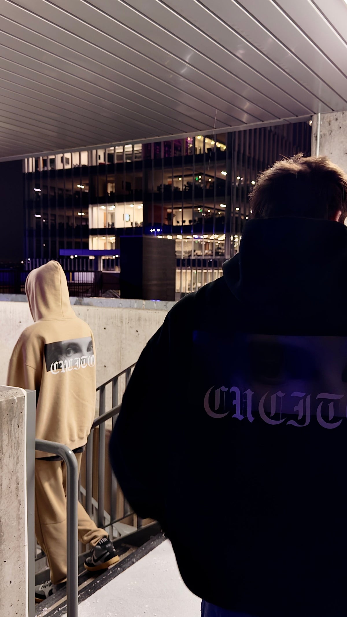 Oversize Mixed Hoodie